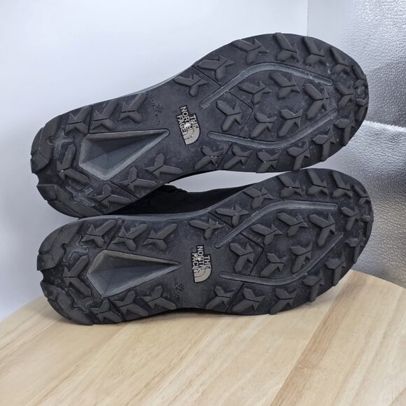 Size 9.5 - The North Face Vectiv Exploris 2 Mid Leather Hiking Boots Black - Picture 8 of 9